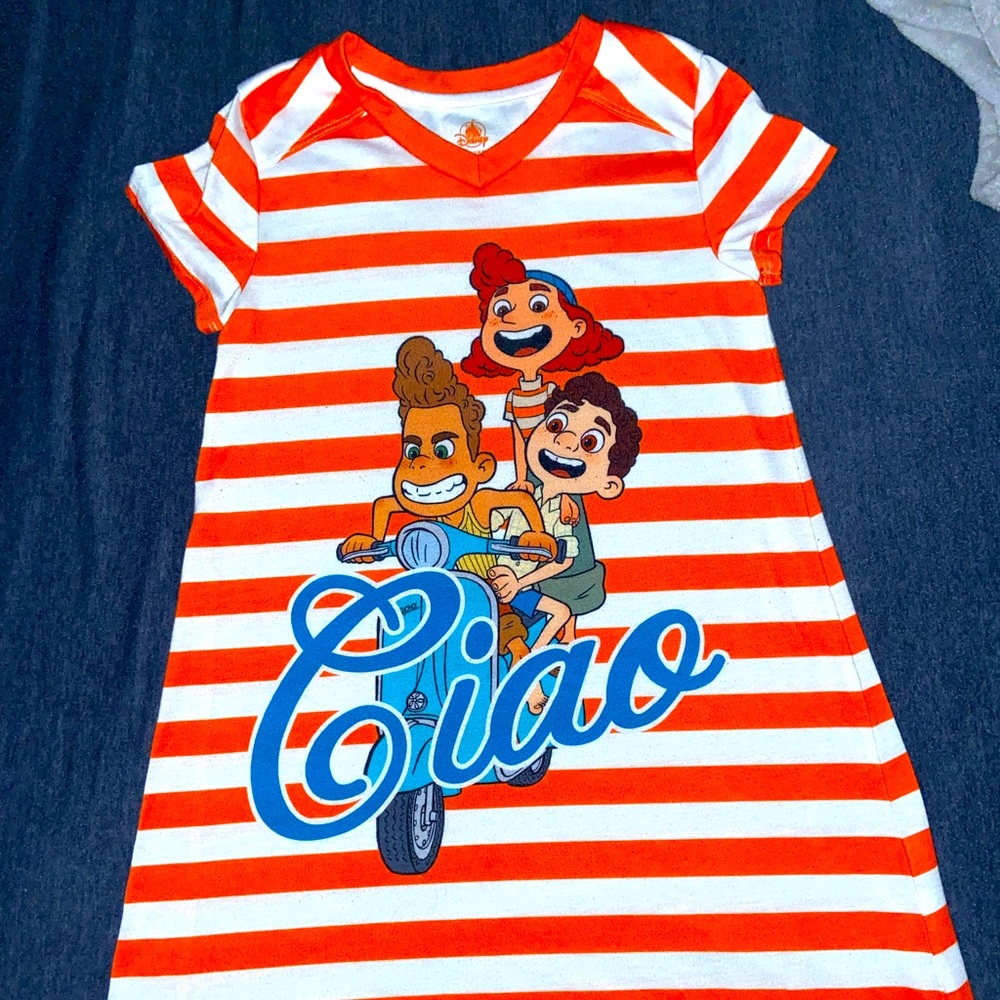 DISNEY LUCA MOVIE GIRLS PAJAMA DRESS